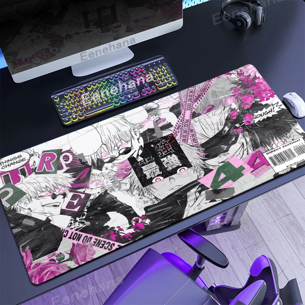 Hot Anime Jujutsu Kaisen Large 40x90CM Mouse Pad XXL Ryomen Sukuna MousePad handsome Computer Gaming laptop Accessories Desk Mat