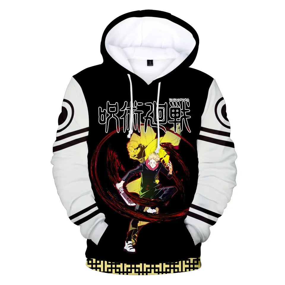 Men Women Itadori Yuji Fushiguro Megumi Satoru Ryomen Sukuna Hoodie Pullover Sweatshirt Anime Cosplay Jacket Coat Adult Youth - Jujutsu Kaisen Merch - Free Shipping Buy Now