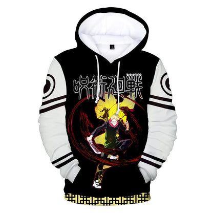 Men Women Itadori Yuji Fushiguro Megumi Satoru Ryomen Sukuna Hoodie Pullover Sweatshirt Anime Cosplay Jacket Coat Adult Youth - Jujutsu Kaisen Merch - Free Shipping Buy Now