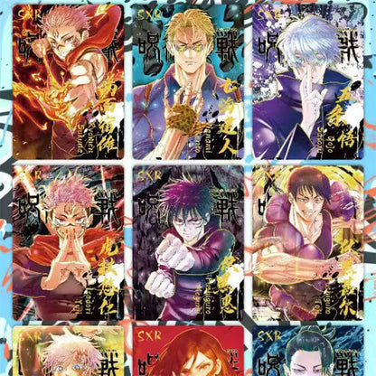 New Jujutsu Kaisen Card Warlock Cards Gojo Satoru Fushiguro Megumi Itadori Yuji Cards Anime Peripheral Collection Cards Toy Gift