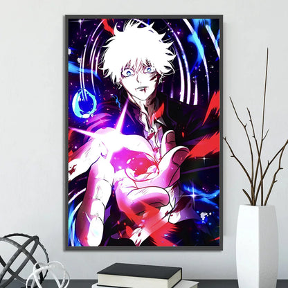 Jujutsu Kaisen Gojo Satoru Self-adhesive Poster Figures Home Decoration Anime Wallpaper Painting Wall Art Bedroom Cartoons Decor