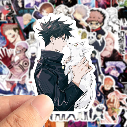 50Pcs Jujutsu Kaisen Graffiti Stickers Water Bottle Laptop Phone Bicycle Luggage Case Skateboard Children Adult Sticker