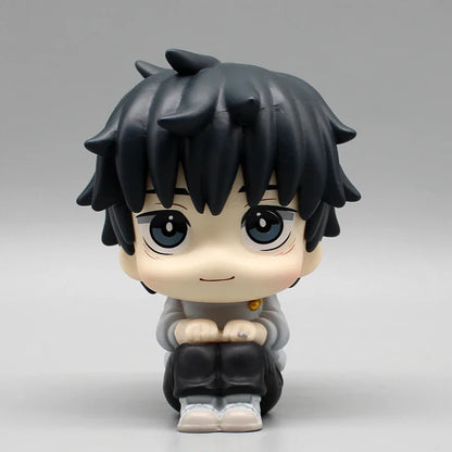 Anime Kawaii Fushiguro Lookup Ryomen Sukuna Toy Gojo Jujutsu Kaisen Mini Figures Geto Suguru Sitting Figure PVC Collection Dolls - Jujutsu Kaisen Merch - Free Shipping Buy Now