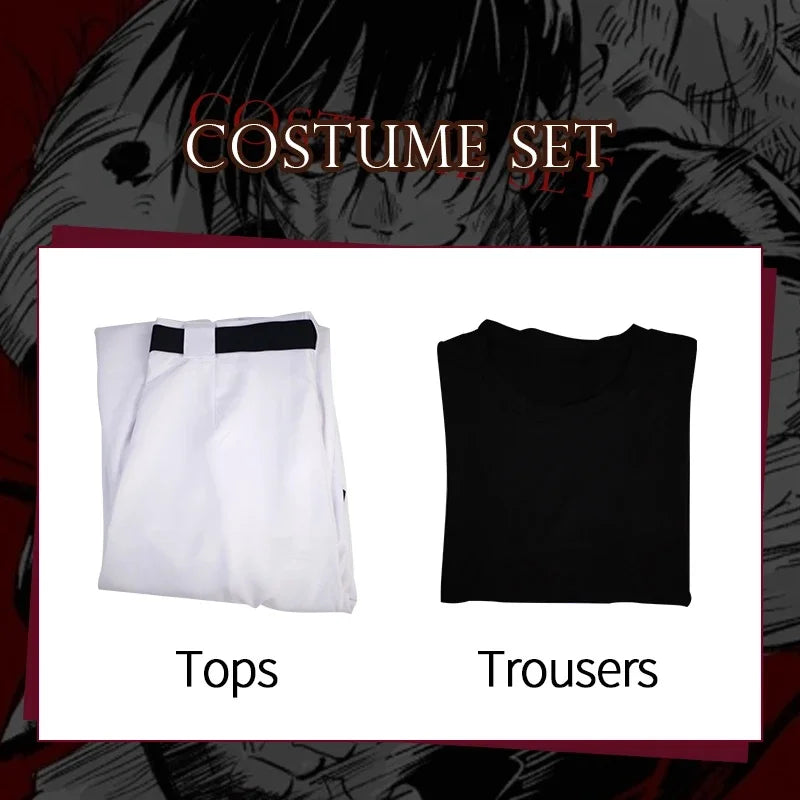Anime Jujutsu Kaisen Season 2 Toji Fushiguro Cosplay Costume Wig Uniform Sorcerer Killer Halloween Costume for Women Men - Jujutsu Kaisen Merch - Free Shipping Buy Now