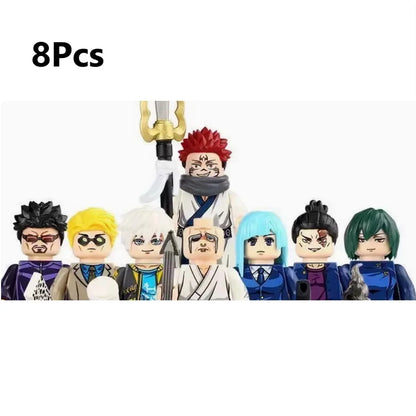 WM6200 WM6201 WM6202 Itadori Yuji Jujutsu Kaisen Set Building Blocks Mini Action Figure Toys