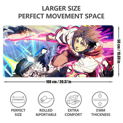 HD Anime Purple Mouse Pads Yuta Okkotsu Gaming Keyboard Rug Laptop Mousepad PC J-Jujutsu Kaisen Gamer Cabinet Extended Desk Mat