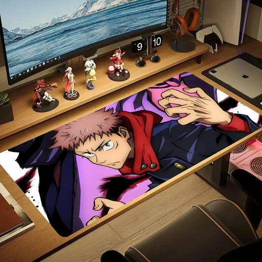 Anime Jujutsu Kaisen Mouse Pad Large keyboard Mouse Desk Pad Non-Slip Rubber Gaming Mouse Pad Laptop Mouse Carpet HYBXXC