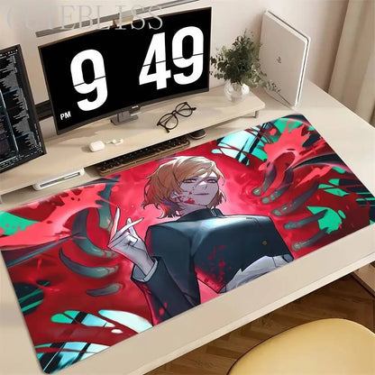 Hot Anime Jujutsu Kaisen Large Mouse Pad Ryomen Sukuna MousePads Computer Gaming Peripheral Accessories Desk Mat XXL 40x90CM