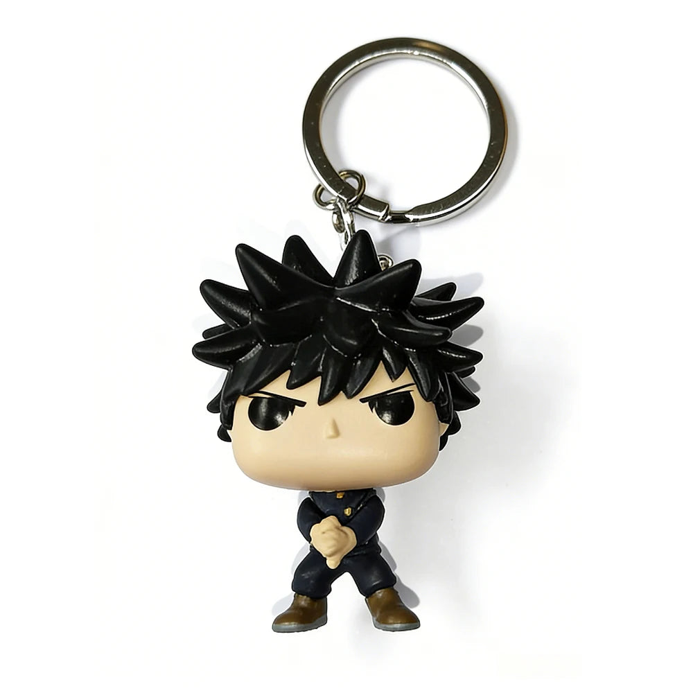Pocket Keychain Jujutsu Kaisen Megumi Yuji Itadori Nobara Kugisaki Satoru Action Figure Collection Toys for Gifts