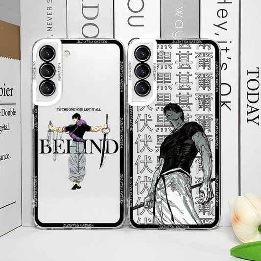 Coque souple inspirée de l'anime Jujutsu Kaisen Fushiguro Toji pour Samsung Galaxy S25, S24, S23 Ultra, S22, S21, S20 Plus, S24FE, A55, A54 5G