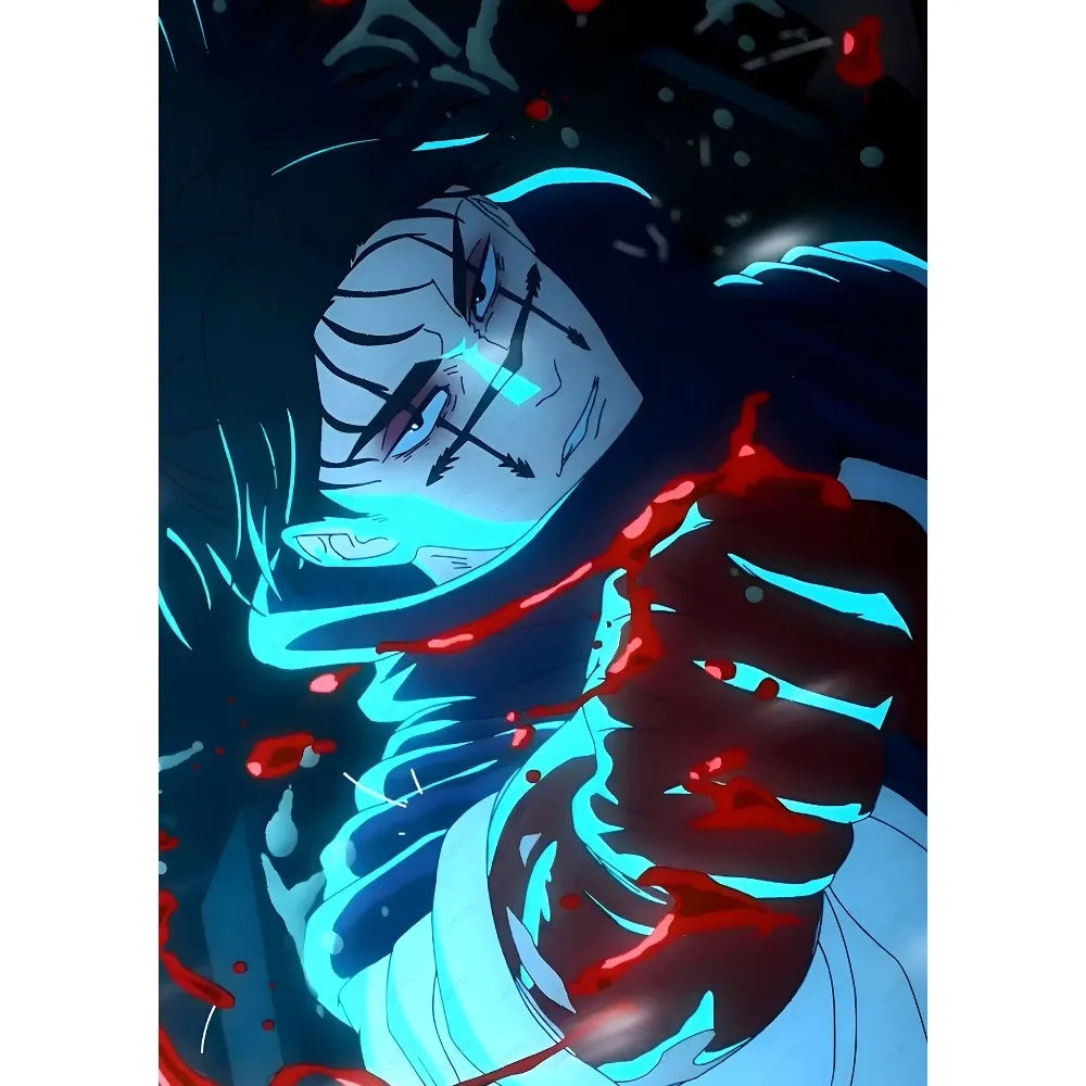 Japan Choso Jujutsu Kaisen Anime Poster Sticky Wall Art Printing Waterproof Home Living Bed Room Bar Aesthetic Decor