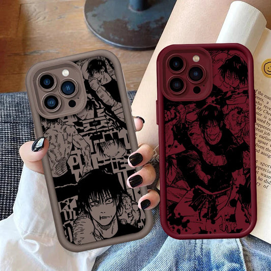 Coque de téléphone Jujutsu Kaisen Eye Ladder Toji Cool pour Apple iPhone 15 14 13 12 11 XS XR X Pro Max Plus Funda