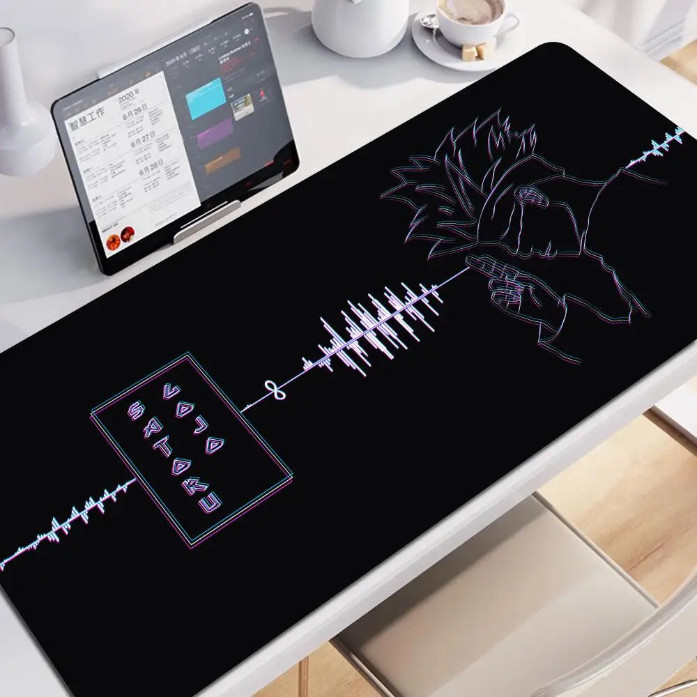 HD 60x30CM Black Anime Jujutsu Kaisen XXL Mouse Pad Gojo Satoru Mouse Pads Computer Gaming Peripheral PC Accessories Desk Mat