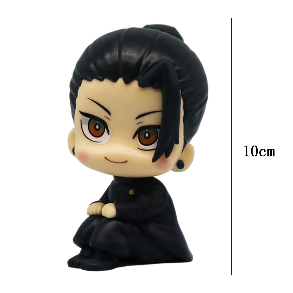 Anime Cute Fushiguro Toji Jujutsu Kaisen Figure Gojo Satoru Action Figure Q Version Doll Geto Suguru Statue 10cm PVC Model Toys - Jujutsu Kaisen Merch - Free Shipping Buy Now