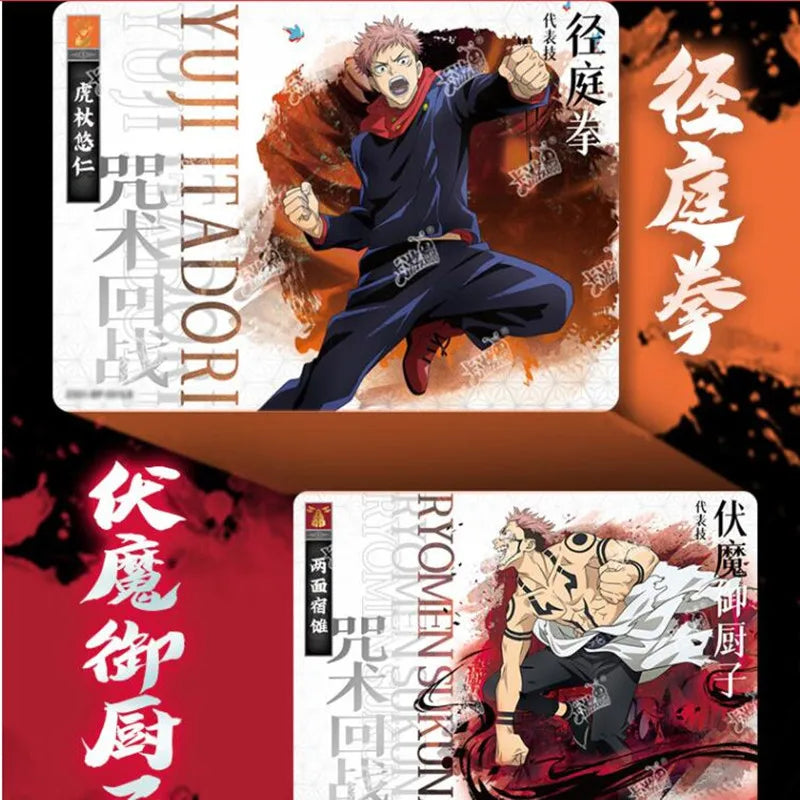 Genuine KAYOU Anime Jujutsu Kaisen Cards BP MR UR Collection Cards Satoru Gojo Character Itadori Yuji Game Card Toy