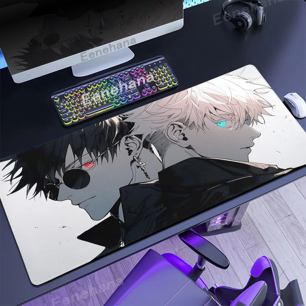 Hot Anime Jujutsu Kaisen Large 40x90CM Mouse Pad XXL Ryomen Sukuna MousePad handsome Computer Gaming laptop Accessories Desk Mat