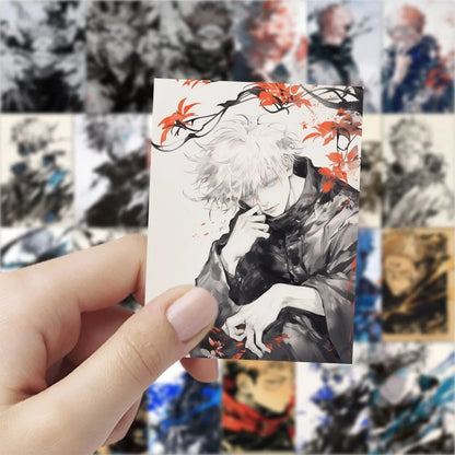 63 Jujutsu Kaisen Ink Wash Style Stickers (Anime) - Artistic Character Decals for Fans & Decor（ Anime Worlds Store）