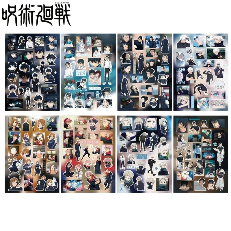 8 Pieces of Jujutsu Kaisen Stickers Gojo Satoru Anime Creative Graffiti Notebook Mobile Phone Decoration Waterproof Stickers