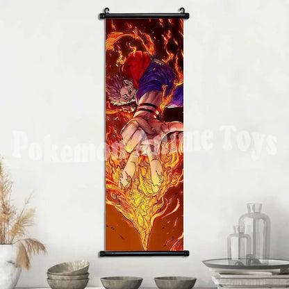 Anime J-Jujutsu Kaisen Character Gojo Satoru Room Home Decoration Mural Gift Hanging Scroll Print Canvas Poster Painting Decor