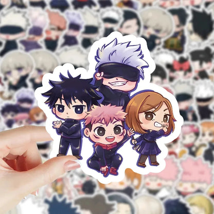 10/30/50pcs Kawaii Jujutsus Kaisens Stickers Anime Satoru Gojo Itadori Yuji Decals Cool DIY Cartoon Sticker for Kids Toys Gifts