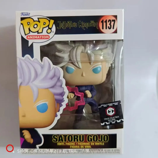 New Funko Pop Japanese Anime Jujutsu Kaisen SATORU GOJO 1137# Figurine Model Collection PVC Statue Ornaments Xmas Kid Gift
