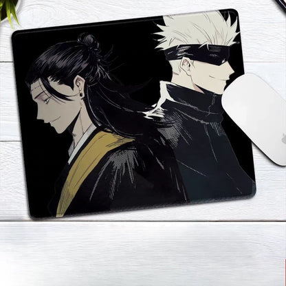 Premium Anime Jujutsu Kaisen Gojo Satoru Leather Mouse Pad Ryomen Sukuna Fushiguro Megumi E-sports Table Mat Small Keyboard Pad