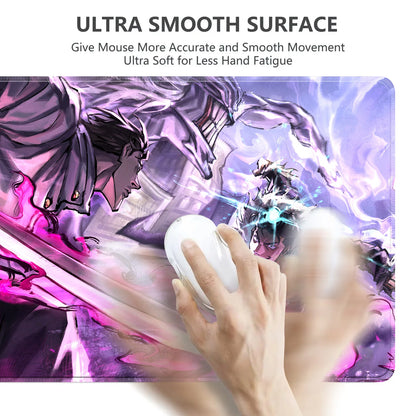 HD Anime Purple Mouse Pads Yuta Okkotsu Gaming Keyboard Rug Laptop Mousepad PC J-Jujutsu Kaisen Gamer Cabinet Extended Desk Mat