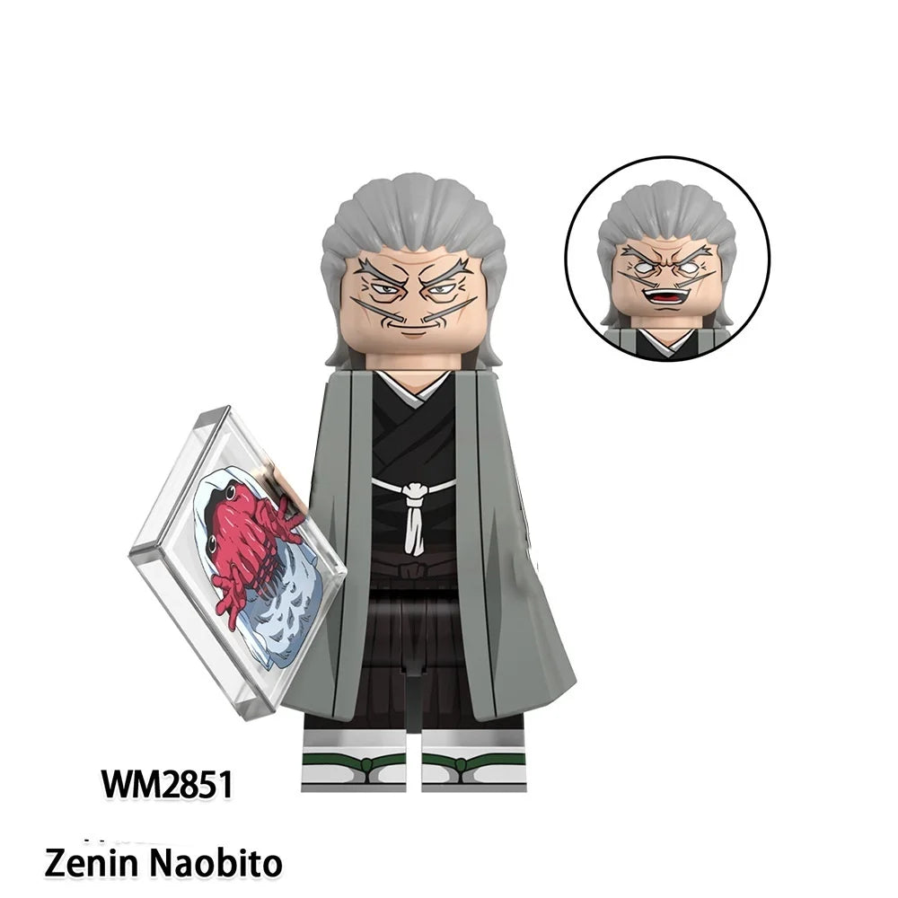 Jujutsu Kaisen Anime Cartoon Gojo Satoru Itadori Yuj Fushiguro Megumi Okkostu Yuta Building Blocks Mini Action Figures Kids Toy - Jujutsu Kaisen Merch - Free Shipping Buy Now