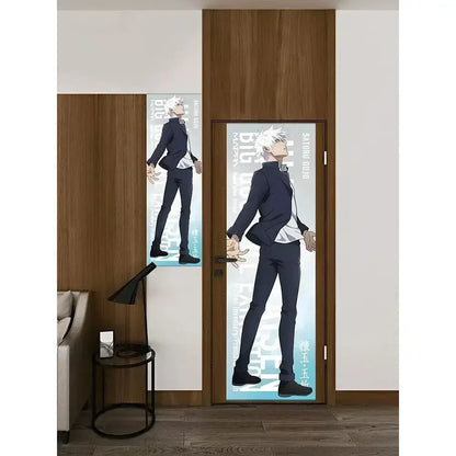 New Satoru Gojo Poster Jujutsu Kaisen Room Decoration Poster Wall Stickers Okkotsu Yuta Mahito 200cm high and 60cm wide poster