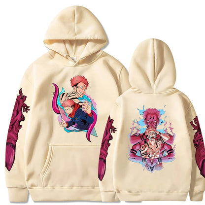 Jujutsu Kaisen print men's casual fashion street hoodie Autumn and winter comfortable and soft hot blood adventure anime - Jujutsu Kaisen Merch - Free Shipping Buy Now