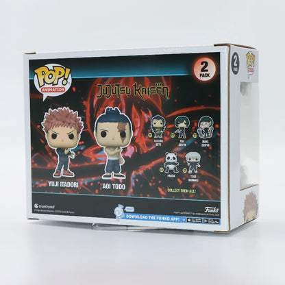 Original Funko Pop Jujutsu Kaisen Anime Figure Yuji Itadori & Aoi Todd Vinyl Figure Figurine Model Toy Gift for Kids