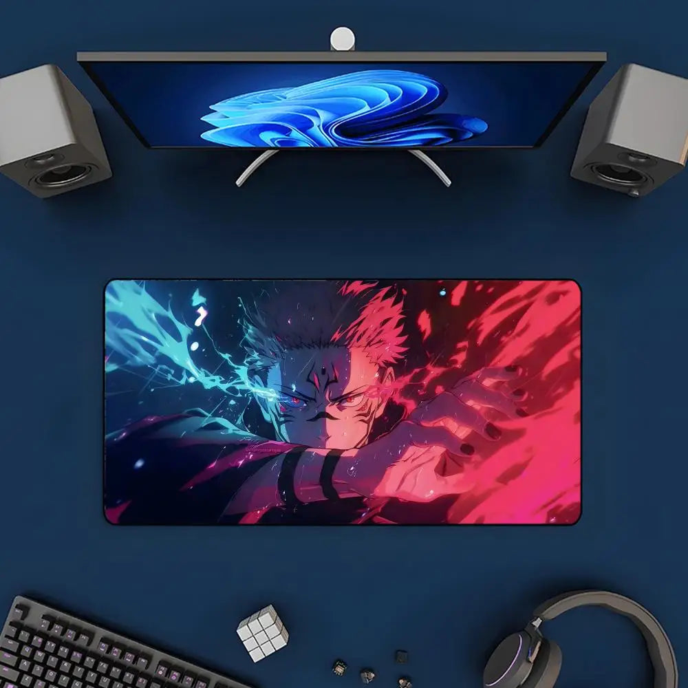 Jujutsu Kaisen Itadori Yuji Mouse Pad Mousepad Large Gaming Mouse Pad LockEdge Thickened Computer Keyboard Table Desk Mat