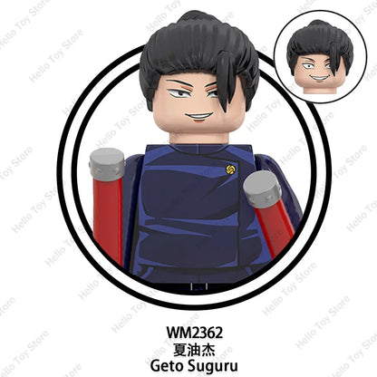 Jujutsu Kaisen Hot Anime Mini Acion Figures Satoru Gojo Model Classic Cartoon Building Blocks Itadori Yuji Dolls Bricks Toy Gift