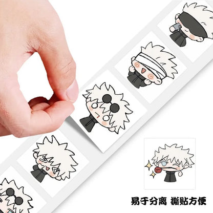 500 Jujutsu Kaisen Expression Stickers Gojo Satoru Exquisite Cute Multi-Position Anime Character for Mobile Phone Decoration