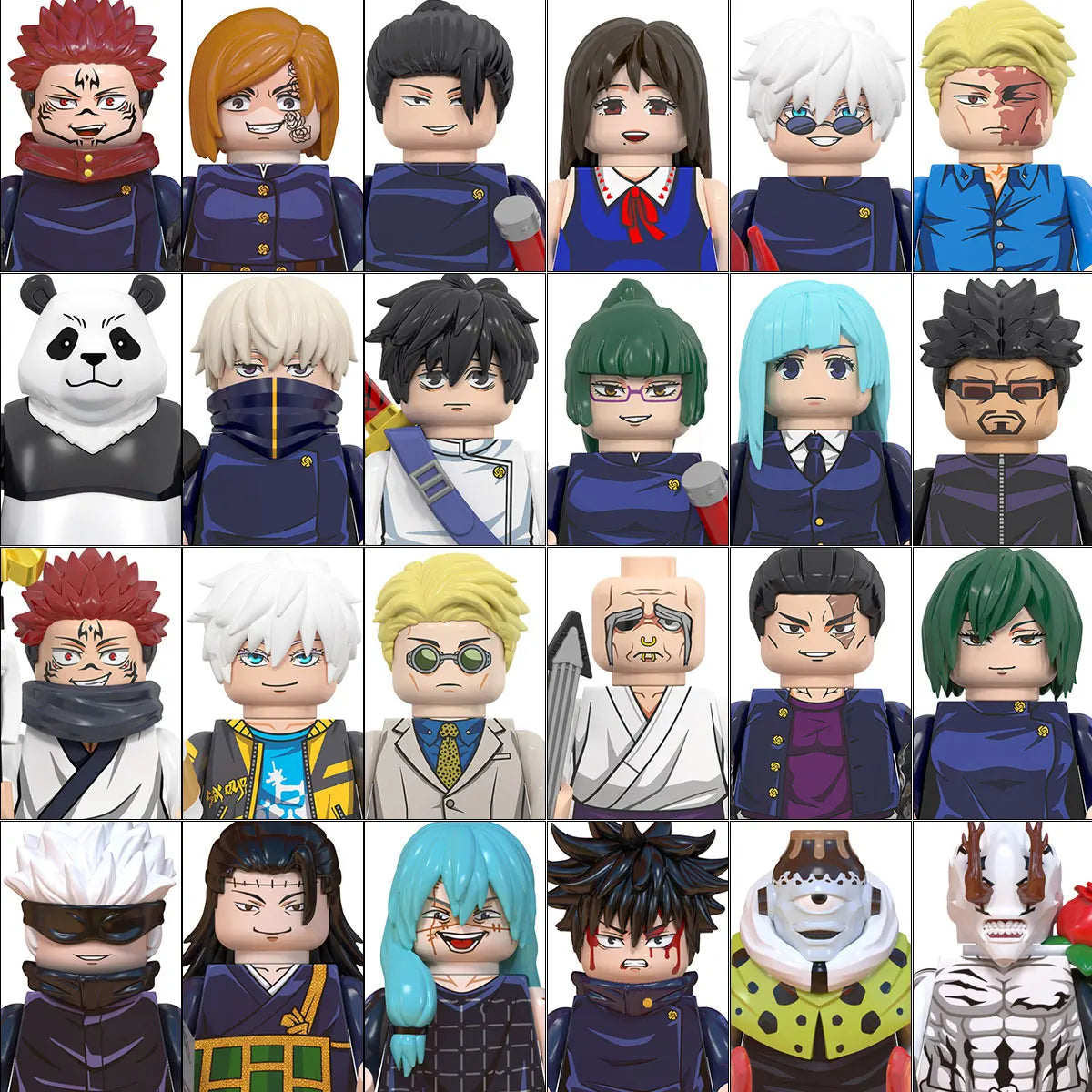 WM6202 Jujutsu Kaisen Building Blocks Itadori Yuji Gojo Satoru Ryomen Mini Action Figure Accessories Christmas Gift for Kids - Jujutsu Kaisen Merch - Free Shipping Buy Now