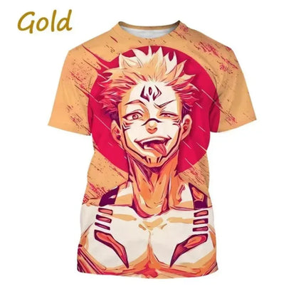 Gojo Satoru 3D Print T-shirt for Men and Itadoru Yuji, Jujutsu Kaiju Graphic Fashion Clothes - Jujutsu Kaisen Merch - Free Shipping Buy Now