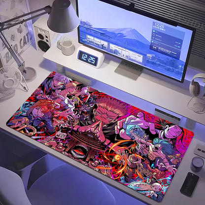Large Gaming Mousepad Jujutsu Kaisen Mouse Pad Anime Gojo Satoru Desk Mat Gamer Company Keyboard Mouse Mats Computer Carpet