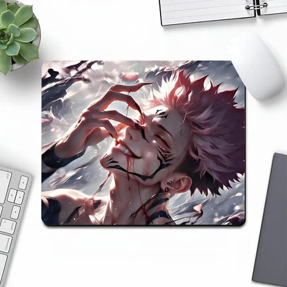 Jujutsu Kaisen Anime Mouse Pad Art Gaming Gamer Animal Small Rubber Locking Edge Large Computer MousePad Laptop Desk Pad