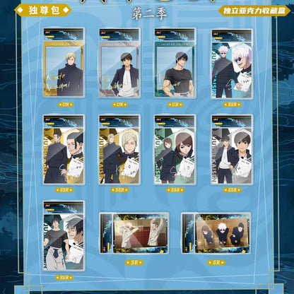 Jujutsu Battle Gojo Shoko Suguru Nobara Classic Anime Collection Card Popular Characters Transparent Card Series Family Toys