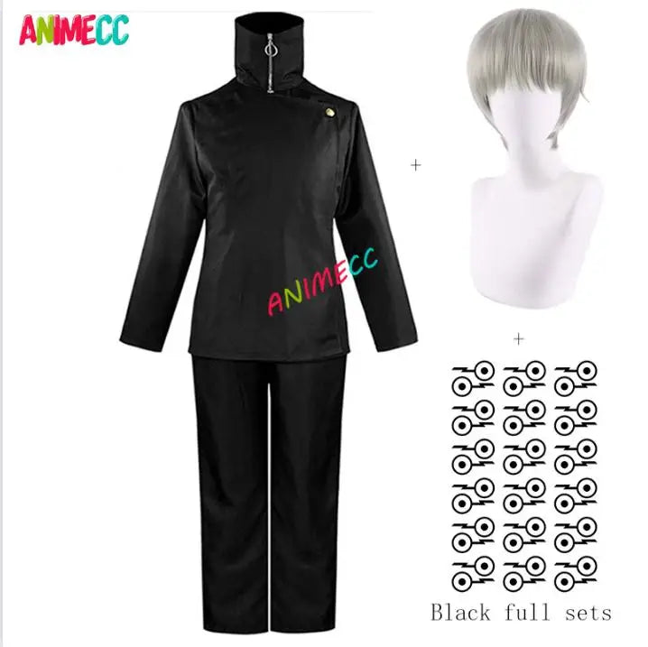ANIMECC in Stock S-2xL Toge Inumaki Cosplay Costume Wig Tattoo Sticker Shoes Halloween Christmas Party School Uniform Outfit Men - Jujutsu Kaisen Merch - Free Shipping Buy Now