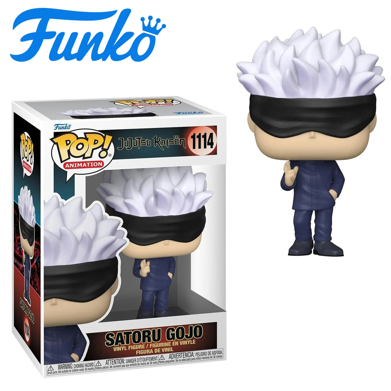 Funko POP - Satoru Gojo-#1114-Anime character figurines, collector figurines, anime fans, creative birthday gifts, anime fan