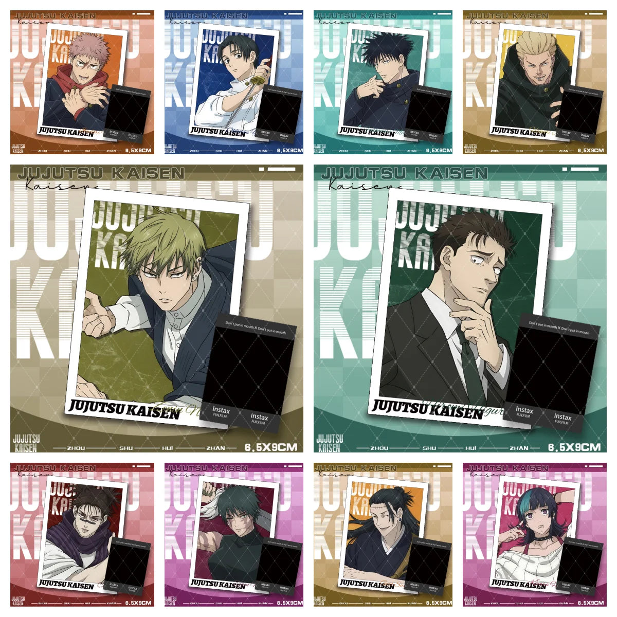 10pcs Anime Jujutsu Kaisen Photo Card Yuji Itadori Yuta Okkotsu Kinji Hakari Hiromi Higuruma Zenin Naoya DIY Postcard Bookmark