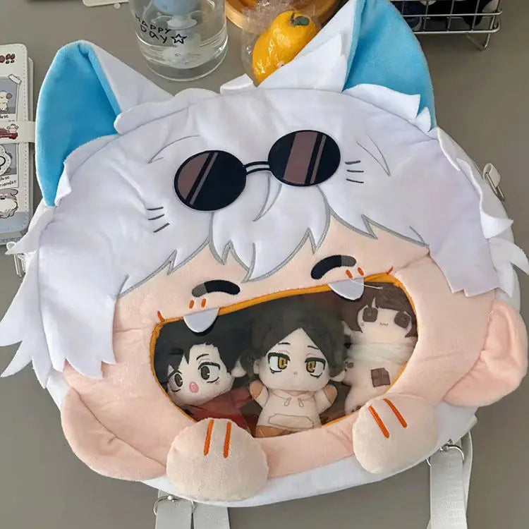 Sac à dos Itabag Anime Jujutsu Kaisen Gojo Satoru Kawaii pour femmes, sac à dos de poche transparent, sac mignon Cosplay