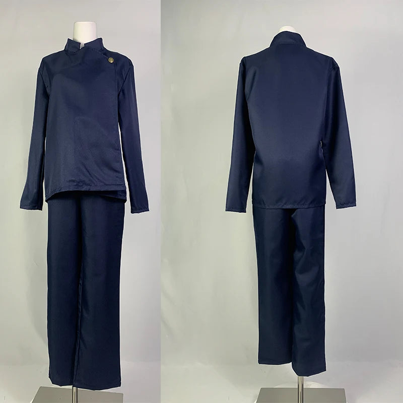 Gojo Satoru Cosplay Costume High School Uniform  Suit Halloween Costume Men Adult Gojo Satoru Full Set - Jujutsu Kaisen Merch - Free Shipping Buy Now