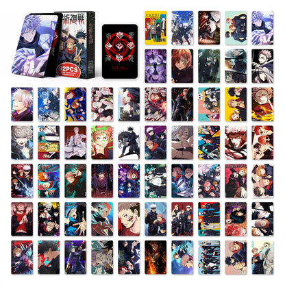 Jujutsu Kaisen 92PCS Lomo Cards Sticker Box Gojo Yuji Sukuna Character Cards for Album Decor Collection Toys Birthday Gifts
