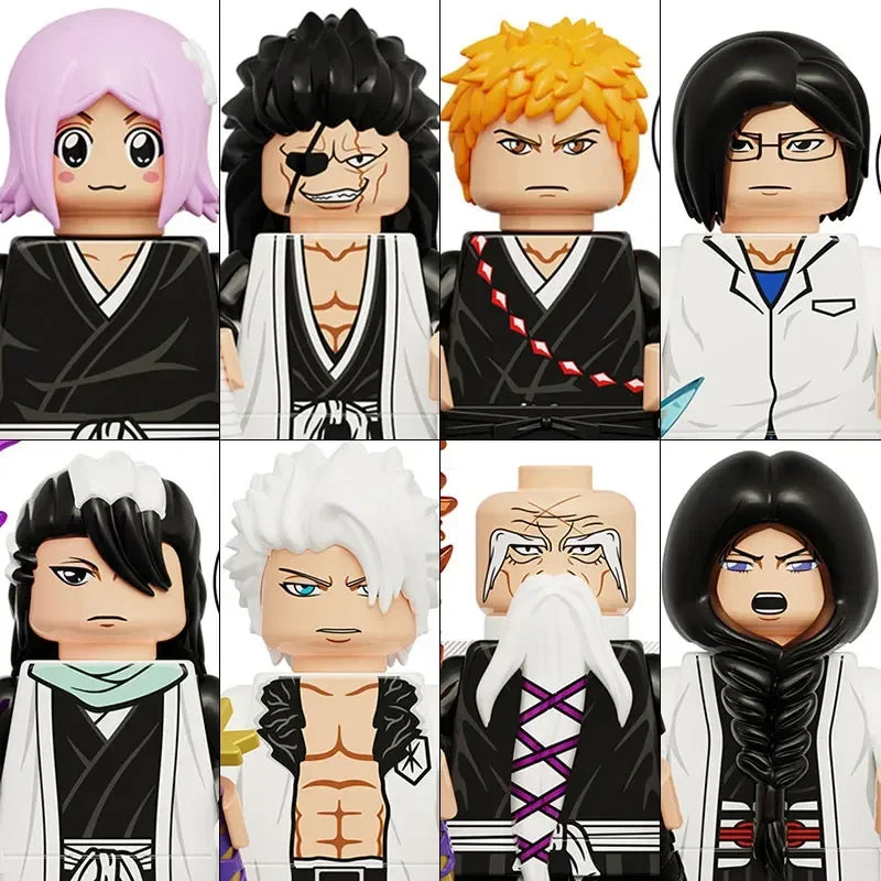Jujutsu Kaisen Bleach Building Blocks Itadori Yuji Gojo Satoru Ryomen Sukuna Mini Action Figure Accessories Christmas Gifts