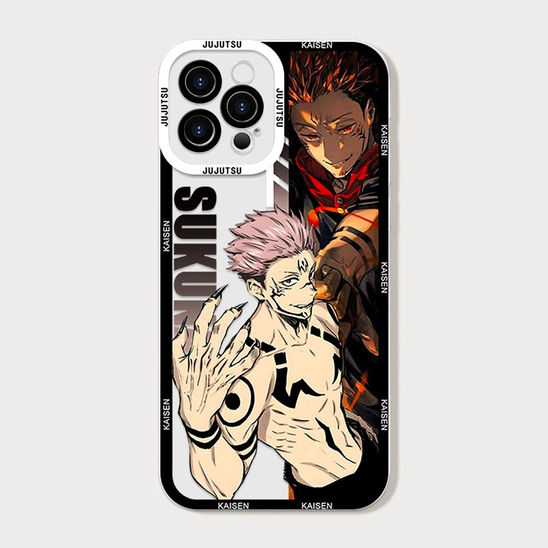 Coque de téléphone Jujutsu Kaisen Satoru Gojo Comics Ultra Lite Clear Cover Anime Fundas pour Samsung S25 S24 S23 S21 S20 Plus FE Note 20