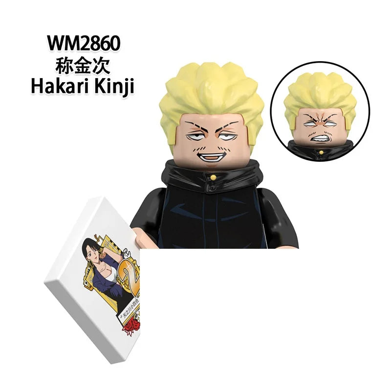 WM6200 WM6201 WM6202 Itadori Yuji Jujutsu Kaisen Set Building Blocks Mini Action Figure Toys