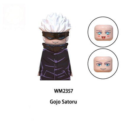 Anime Jujutsu Kaisen Cartoon Gojo Satoru Itadori Yuj Fushiguro Megumi Okkostu Yuta Building Blocks Mini Action Figures Kids Toy - Jujutsu Kaisen Merch - Free Shipping Buy Now