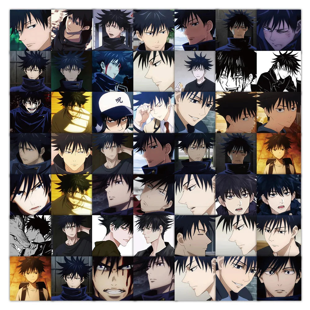59pcs Jujutsu Kaisen  Fushiguro Megumi Graffiti Stickers Waterproof Decals Stickers For Laptop Thermos Diy Stickers Kids Gift